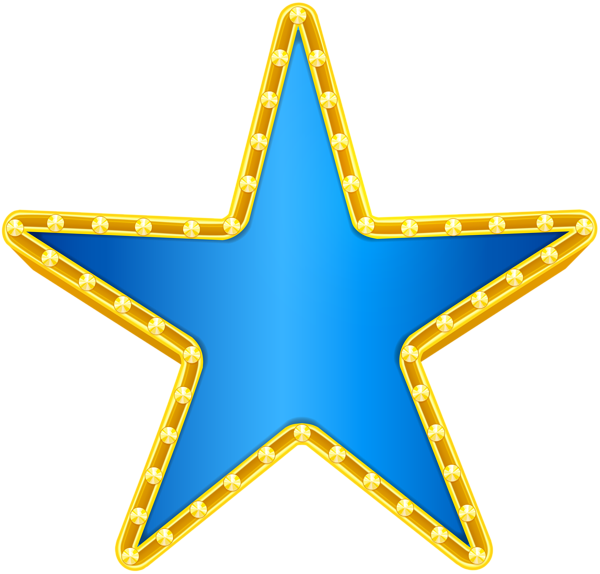 This png image - Star Blue Decorative PNG Clip Art Image, is available for free download