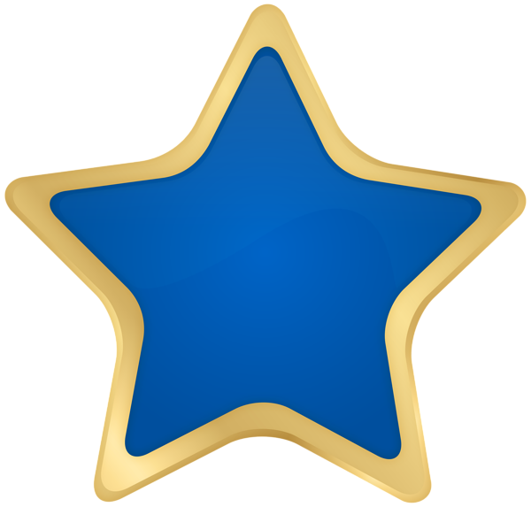 This png image - Star Blue Gold PNG Clipart, is available for free download