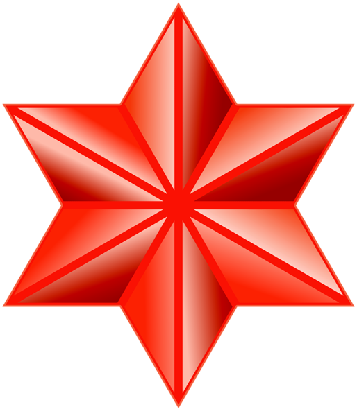 This png image - Star Decor Red PNG Clipart, is available for free download