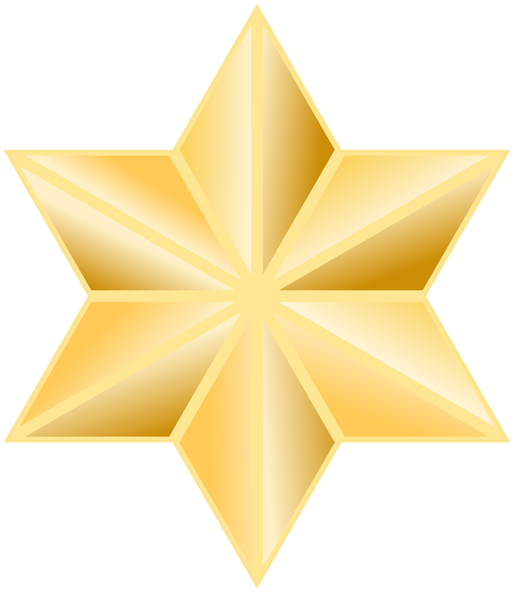 This png image - Star Decor Yellow PNG Clipart, is available for free download