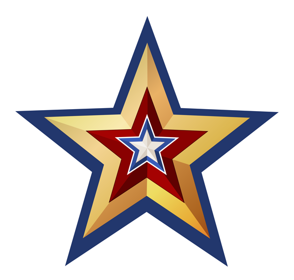 This png image - Star Decoration Golden Transparent Clipart, is available for free download