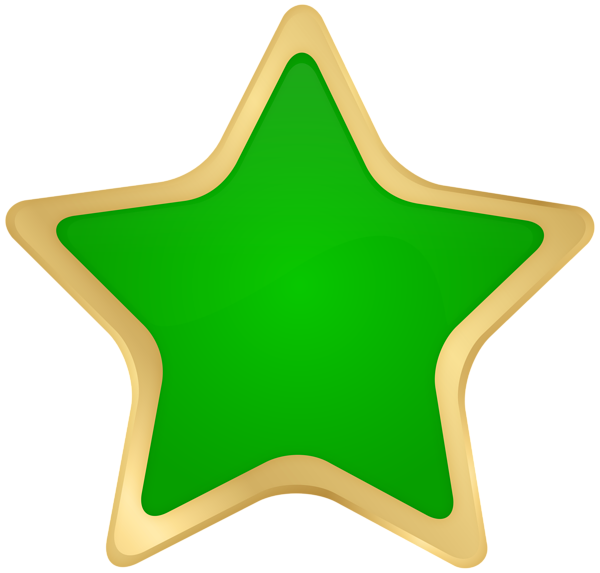 This png image - Star Green Gold PNG Clipart, is available for free download