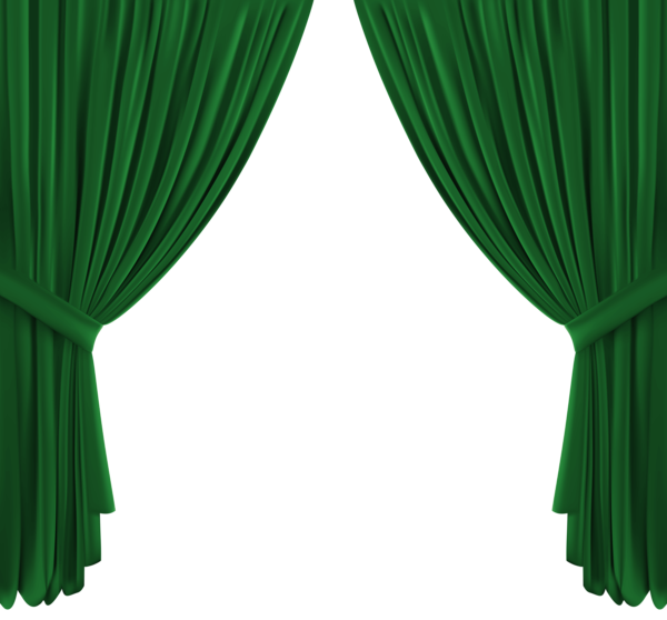 This png image - Theater Curtain Green PNG Clipart, is available for free download