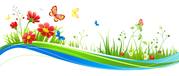 This png image - Transparent Decoration with Flowers and Butterflies PNG Picture, is available for free download