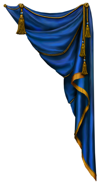 This png image - Transparent Blue Curtain PNG Clipart, is available for free download