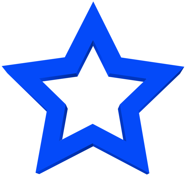 This png image - Transparent Blue Star Clipart, is available for free download