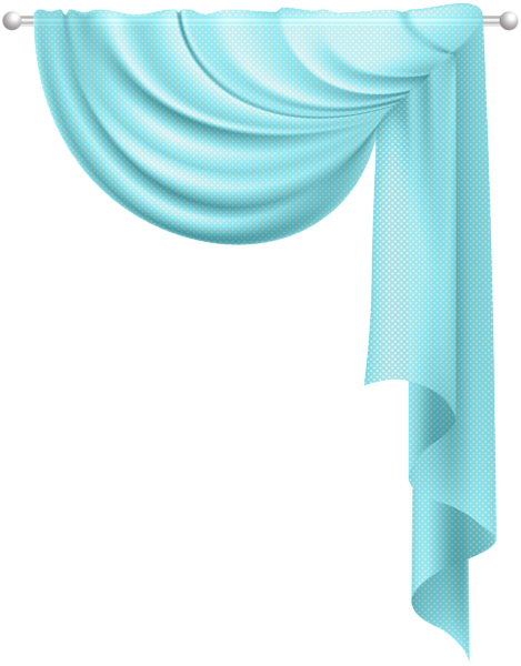 This png image - Transparent Curtain Blue Clip Art PNG Image, is available for free download