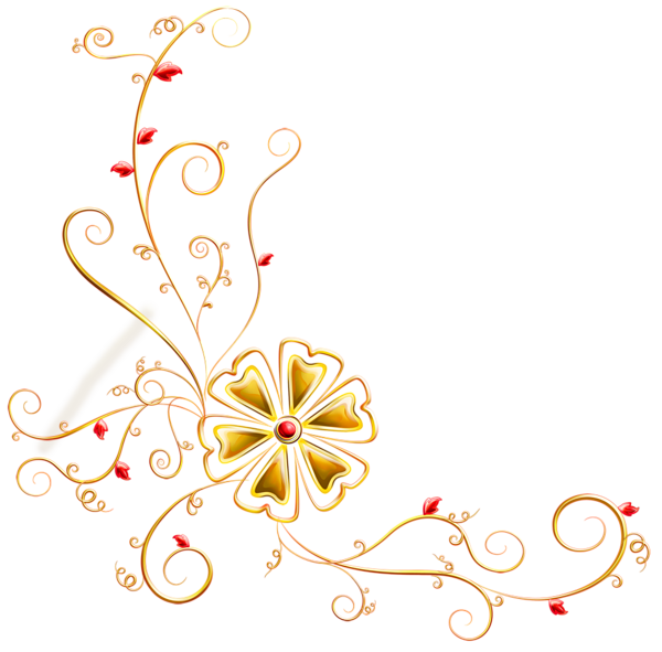 This png image - Transparent Floral Deco Ornament Picture, is available for free download