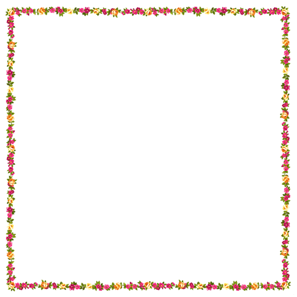 This png image - Transparent Floral Frame Decor PNG Clipart, is available for free download