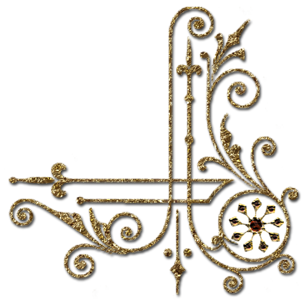 This png image - Transparent Gold Decorative Corner, is available for free download