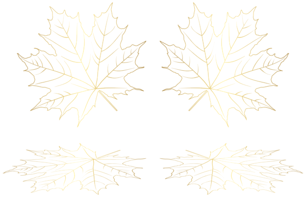 This png image - Transparent Gold Leaves PNG Clipart, is available for free download