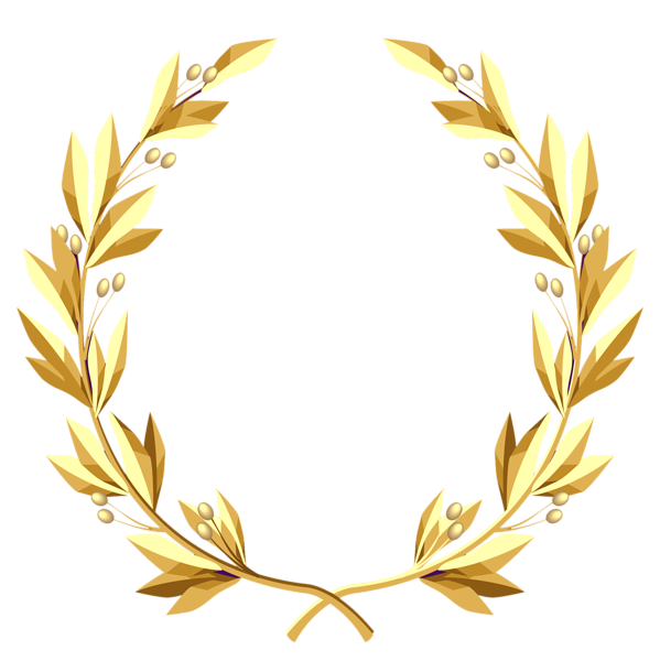 This png image - Transparent Gold Wreath PNG Clipart Picture, is available for free download