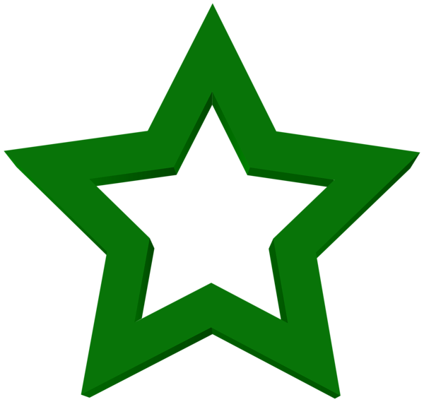 This png image - Transparent Green Star Clipart, is available for free download