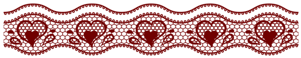 This png image - Transparent Lace with Hearts Decoration PNG Picture, is available for free download