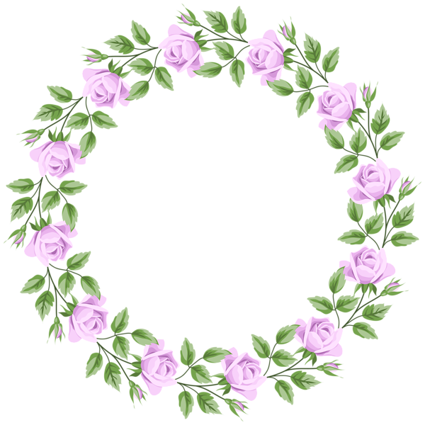 This png image - Violet Rose Border Frame Transparent PNG Clip Art, is available for free download