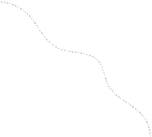 This png image - White Beads Decor PNG Clip Art Image, is available for free download