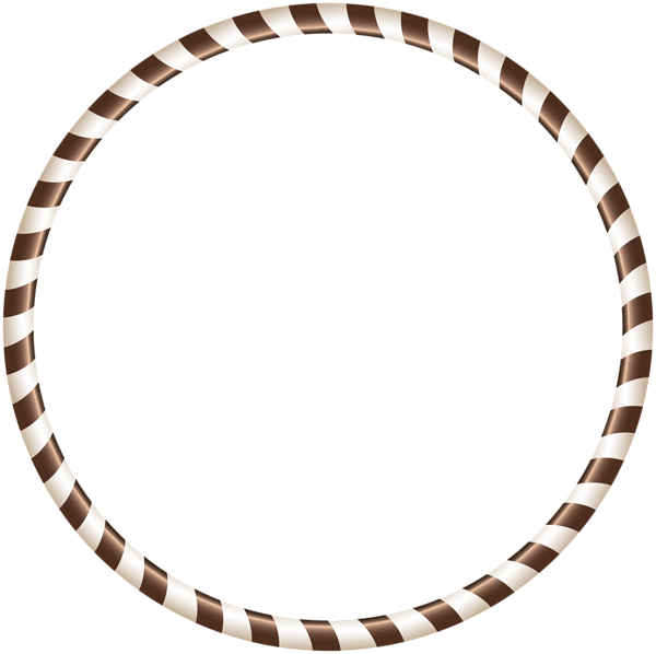This png image - White Brown Round Border Transparent PNG Clip Art, is available for free download