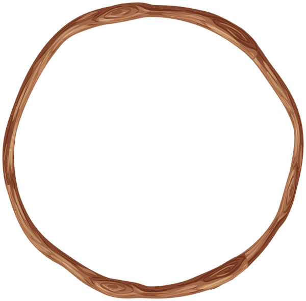 This png image - Wooden Round Frame PNG Clipart, is available for free download