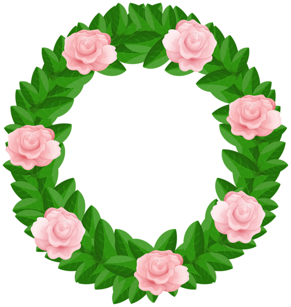 This png image - Wreath with Roses Free PNG Clip Art Image, is available for free download