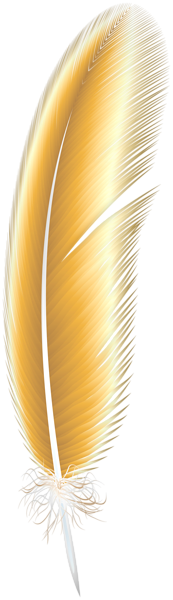 This png image - Yellow Feather PNG Clip Art, is available for free download