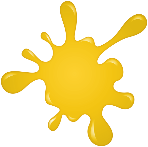 This png image - Yellow Paint Splatter PNG Clipart, is available for free download