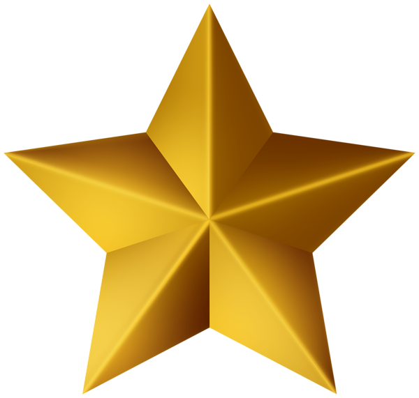 This png image - Yellow Pentagram Star PNG Clipart, is available for free download