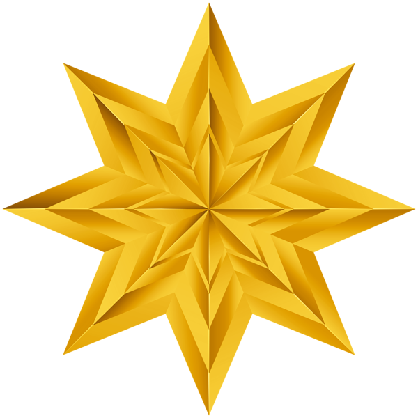 This png image - Yellow Star Decoration PNG Clipart, is available for free download