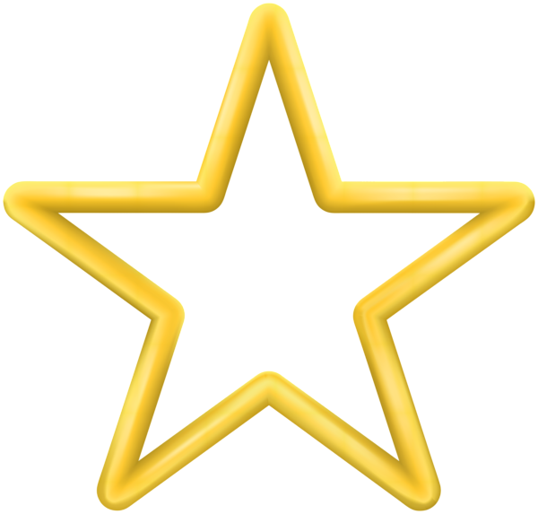 This png image - Yellow Star Shape PNG Clipart, is available for free download