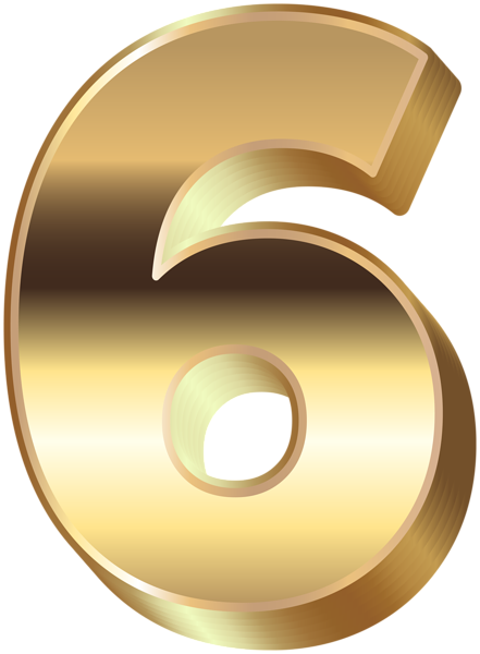 This png image - 3D Gold Number Six PNG Clip Art, is available for free download