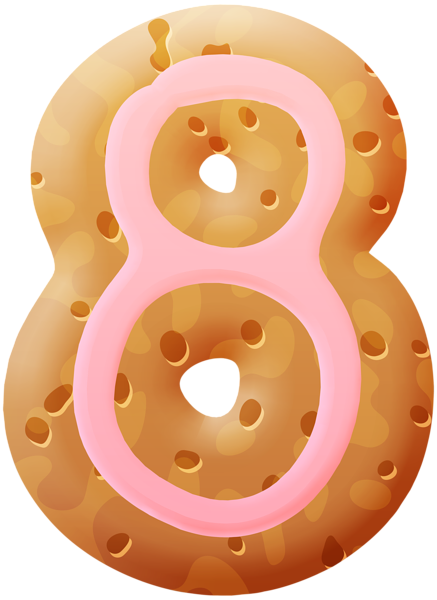 This png image - Biscuit Number Eight PNG Clipart Image, is available for free download