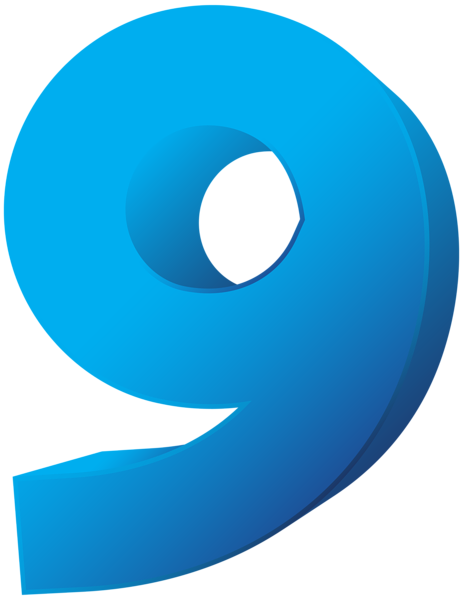 This png image - Blue Number Nine Transparent PNG Clip Art Image, is available for free download