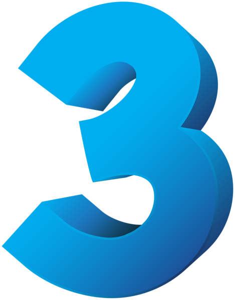 This png image - Blue Number Three Transparent PNG Clip Art Image, is available for free download