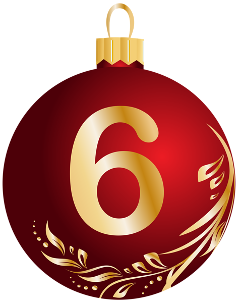 christmas ball number six transparent png clip art image purple ball christmas ornaments