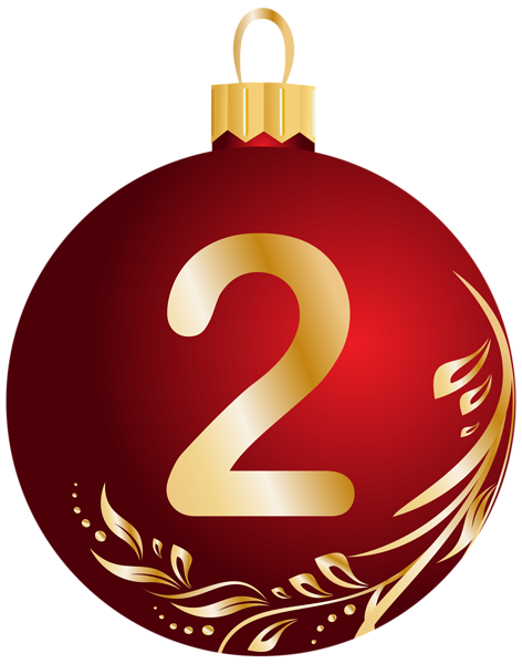 This png image - Christmas Ball Number Two Transparent PNG Clip Art Image, is available for free download