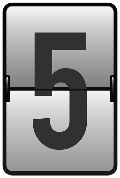 This png image - Counter Number Five PNG Clipart Image, is available for free download