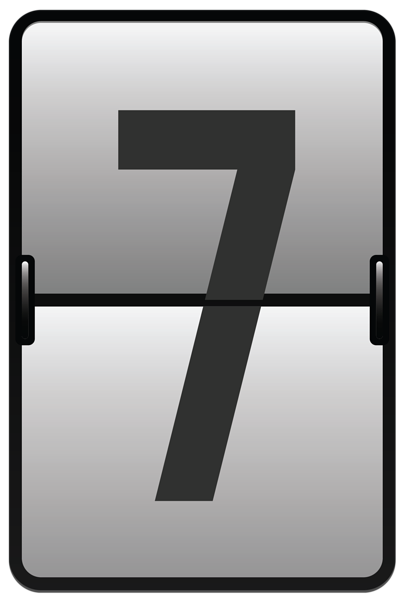 This png image - Counter Number Seven PNG Clipart Image, is available for free download