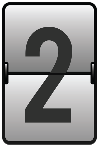 This png image - Counter Number Two PNG Clipart Image, is available for free download