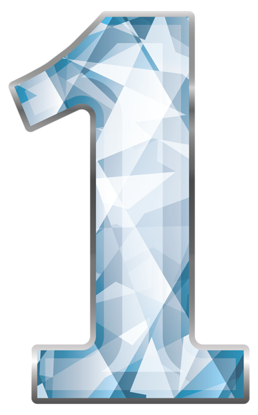 crystal number one png