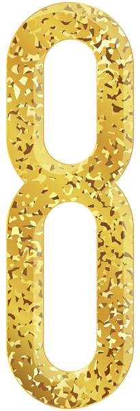 This png image - Eight Gold Transparent PNG Clip Art Image, is available for free download