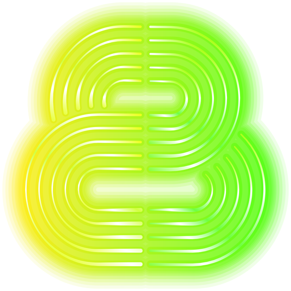 This png image - Eight Neon Art PNG Clipart, is available for free download
