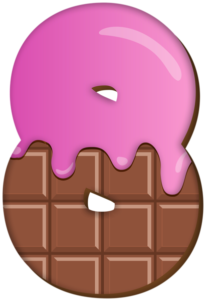 This png image - Eight Sweet Number PNG Clipart, is available for free download
