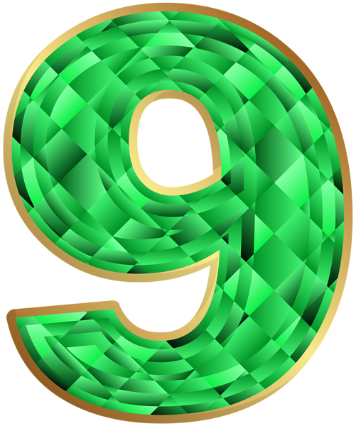 This png image - Emerald Number Nine PNG Clip Art Image, is available for free download