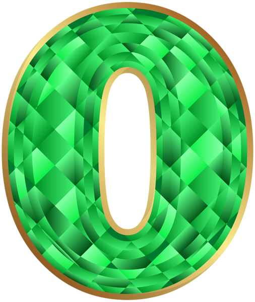 This png image - Emerald Number Zero PNG Clip Art Image, is available for free download