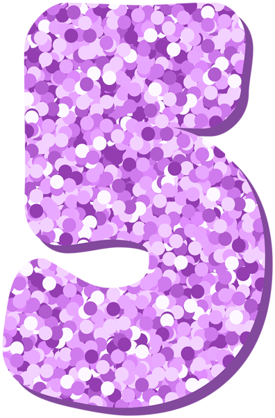 Five 5 Number Violet Glitter PNG Clipart | Gallery Yopriceville - High ...