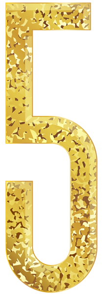 This png image - Five Gold Transparent PNG Clip Art Image, is available for free download