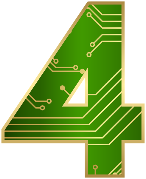 This png image - Four Cyber Number Transparent Image, is available for free download