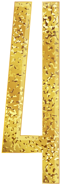 This png image - Four Gold Transparent PNG Clip Art Image, is available for free download