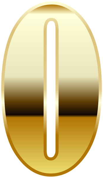 This png image - Gold Number Zero PNG Image, is available for free download