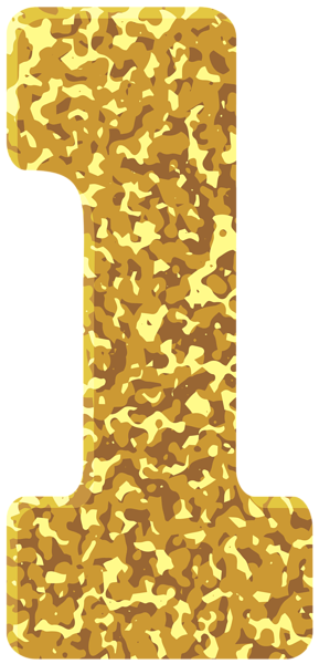 This png image - Gold Style Number One Transparent PNG Image, is available for free download