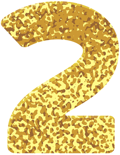 This png image - Gold Style Number Two Transparent PNG Image, is available for free download